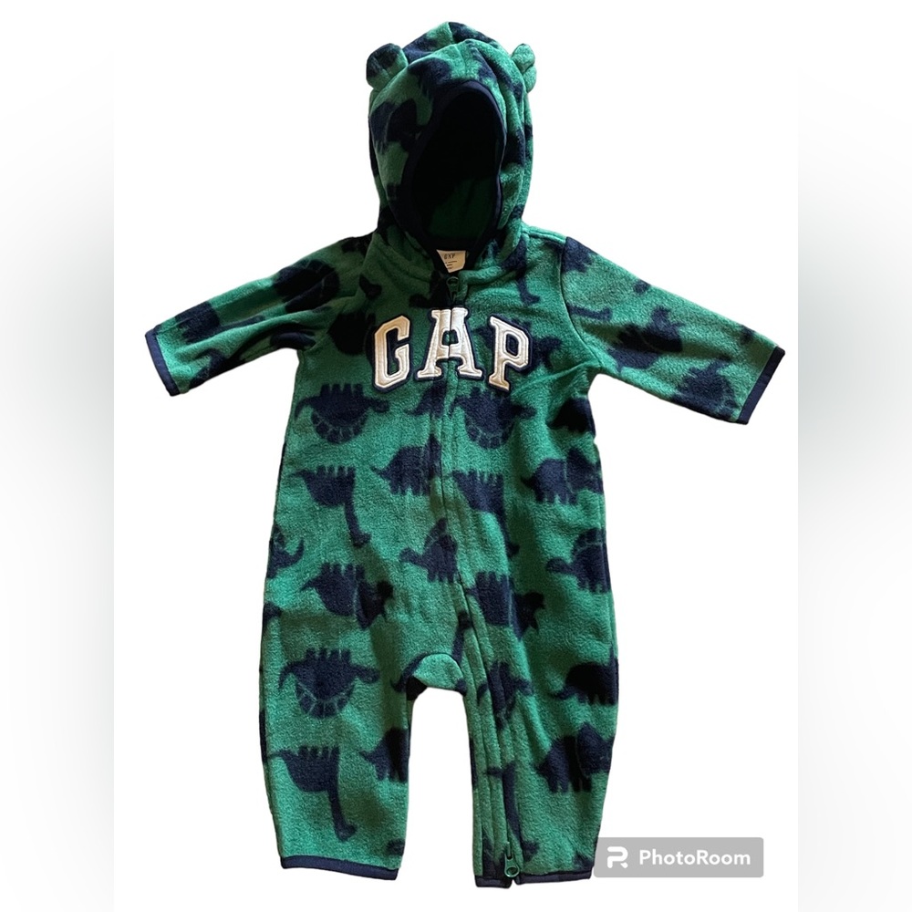 Baby Gap Fleece One Piece Dinosaur 0-3 mths. NWT